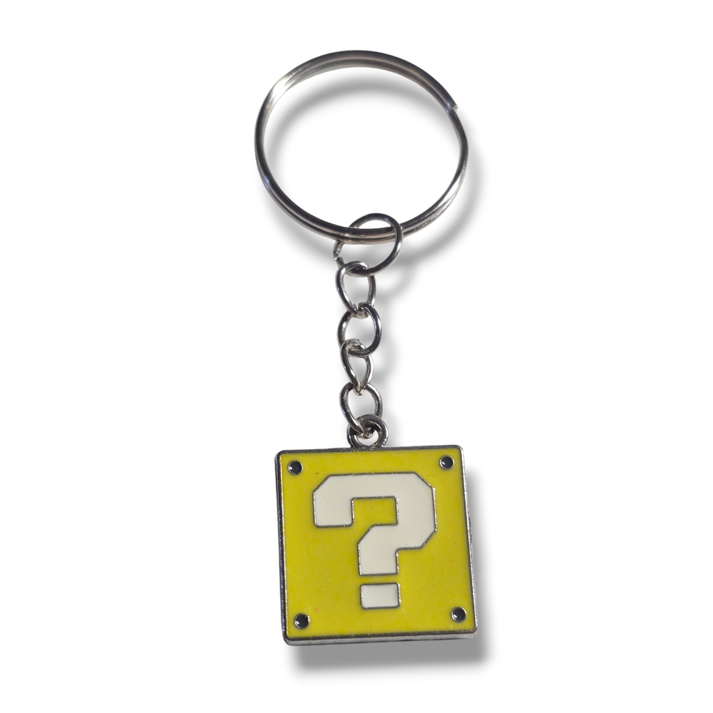 Nintendo Yellow Question Block Enamel Keychain - Picture 5 of 6